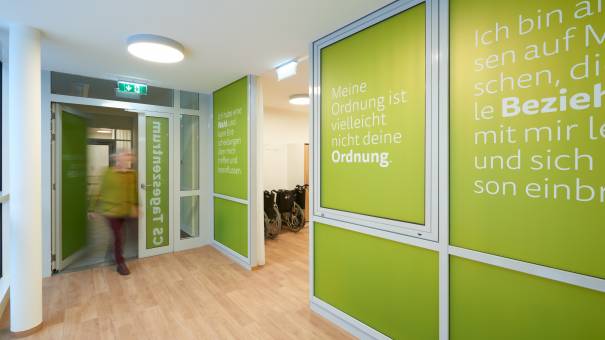 Eingangsbereich im CS Tageszentrum