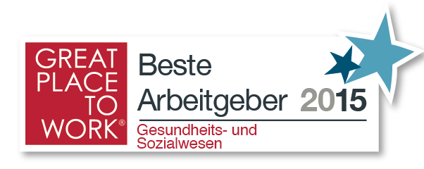 Logo: Bester Arbeitgeber 2015 im Gesundheits- und Sozialwesen