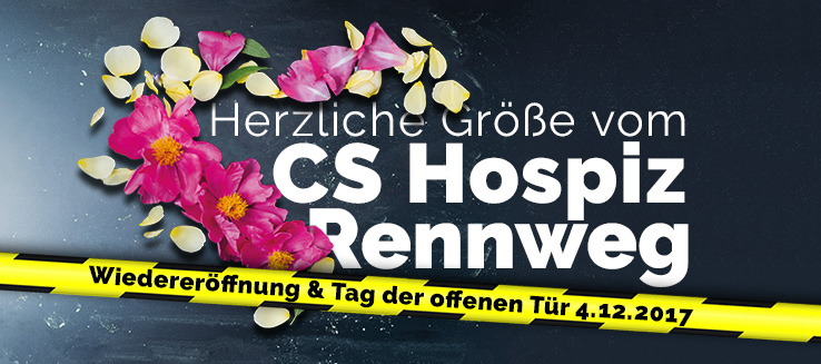 Herzliche Größe vom CS Hospiz Rennweg - Wiedereröffnung 