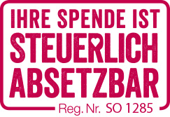 SpendenStempel: Ihre Spende ist steuerlich Absetzbar. Reg. NR SO 1285