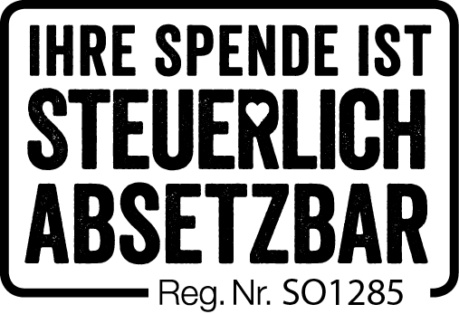 SpendenStempel: Ihre Spende ist steuerlich Absetzbar. Reg. NR SO 1285