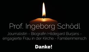 Schwesterngemeinschaft Caritas Socialis und CS Caritas Socialis trauern um Ingeborg Schödl     (✝ 13.09.2023)