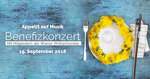 Benefizkonzert mit Mitgliedern der Wiener Philharmoniker, 19.9.2018, 19.30 Uhr, Konzerthaus, Mozartsaal