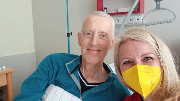 Thomas Desch, Hospizgast & Anna Schneider, DGKP