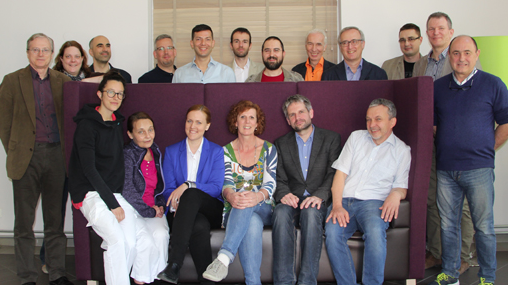 Vertreter und Vertreterinnen aller europäischen Kooperationspartner bei der Auftaktveranstaltung in der CS Caritas Socialis.