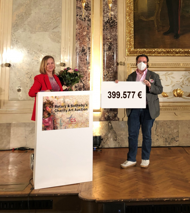 Andrea Jungmann, Managing Director Sotheby’s Austria und Kurator Michael Schmidt-Ott