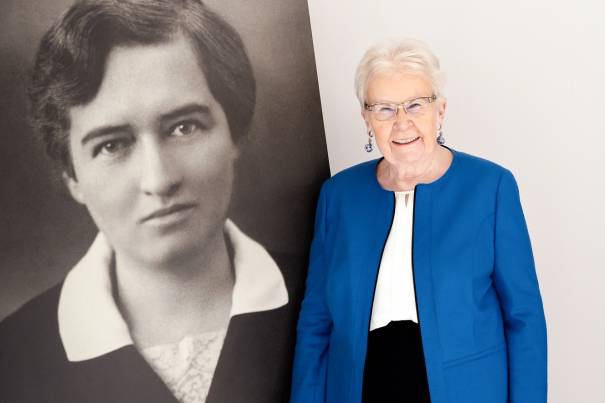 Professor Ingeborg Schödl, Vizepostulatorin, Journalistin und Biografin Hildegard Burjans. c Simone Leonhartsberger