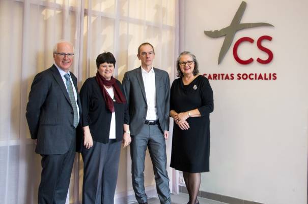 Stiftungsvorstand der CS Caritas Socialis Privatstiftung: Dr. Christian Kuhn, Sr. Susanne Krendelsberger, Mag. Martin van Oers, Dr. Christine Schäfer